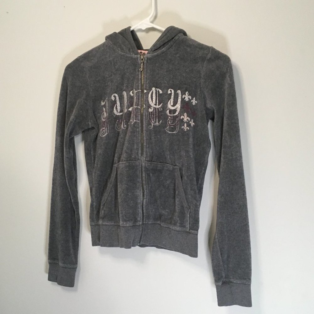 Juicy Couture Velour jacket zipped hoodie (S)